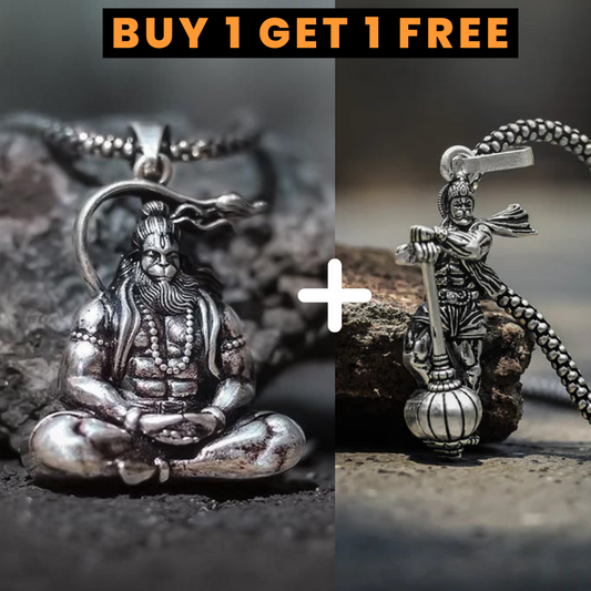 Hanuman Ji Original Locket With Chain (BUY 1 GET 1 FREE)