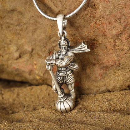 Hanuman ji With Gada Original Pendant Chain (BUY 1 GET 1 FREE)