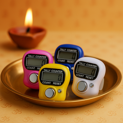 Digital Naam Jap Counter (Pack of 4) — For Daily Chanting, Meditation & Bhakti Practice
